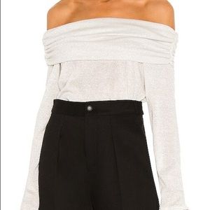 Slate Cozy off shoulder shirt